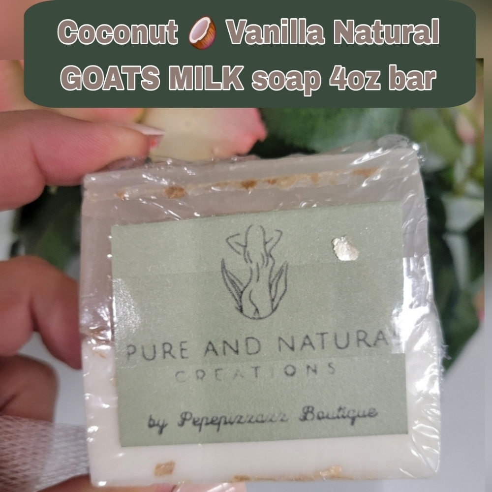 GOAT MILK SOAP 4OZ shrink wrapped no box HANDMADE
